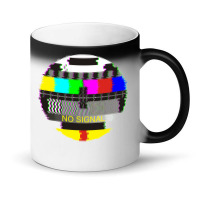 Retro Tv Test Card Glitched No Signal Magic Mug | Artistshot