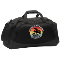 Vintage Dirt Bike Stars Active Duffel | Artistshot