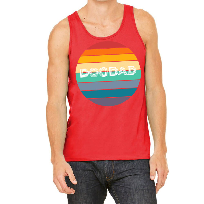 Rainbow Dog Dad Retro Vintage Love Tank Top by azenirlongua | Artistshot