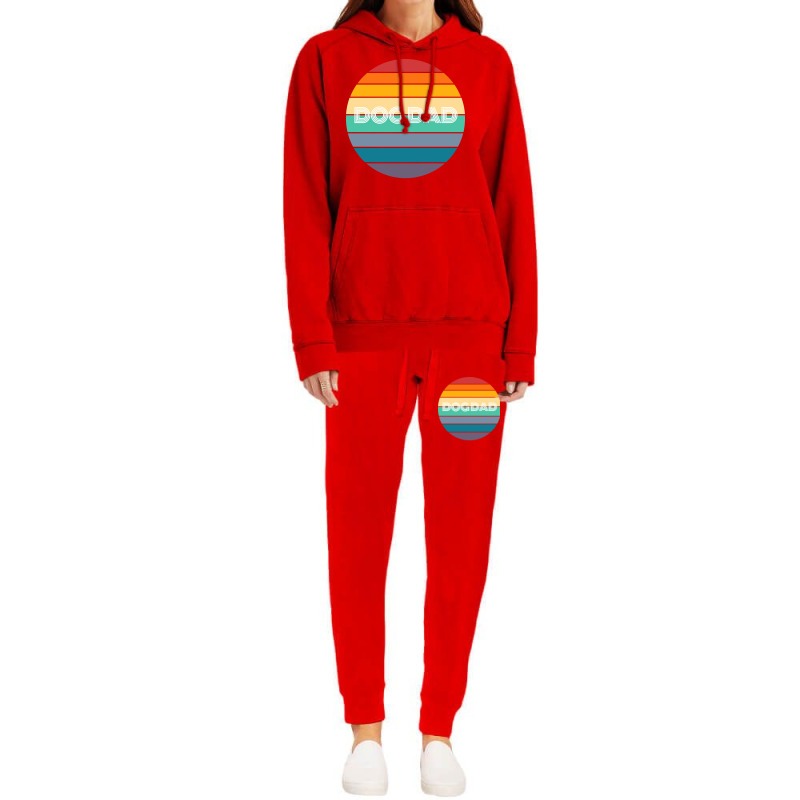 Rainbow Dog Dad Retro Vintage Love Hoodie & Jogger set by azenirlongua | Artistshot