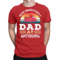 Funny Dad At Antiquing Fathers Day Gift Men Yellow T-shirt | Artistshot