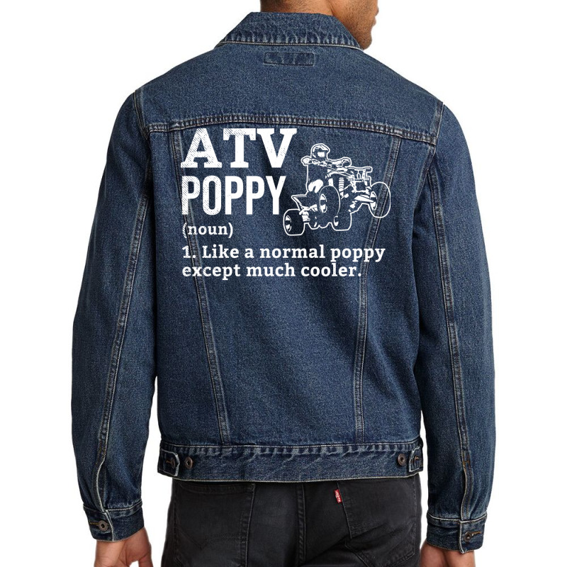 All Terrain Vehicles Poppy Funny Definition Theme Men Denim Jacket | Artistshot