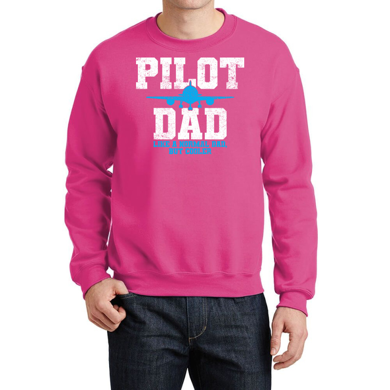 Pilot Dad Vintage Cute Crewneck Sweatshirt by loretzexson | Artistshot