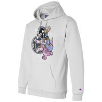 Astronaut Dabbing On Trex 80s Champion Hoodie | Artistshot