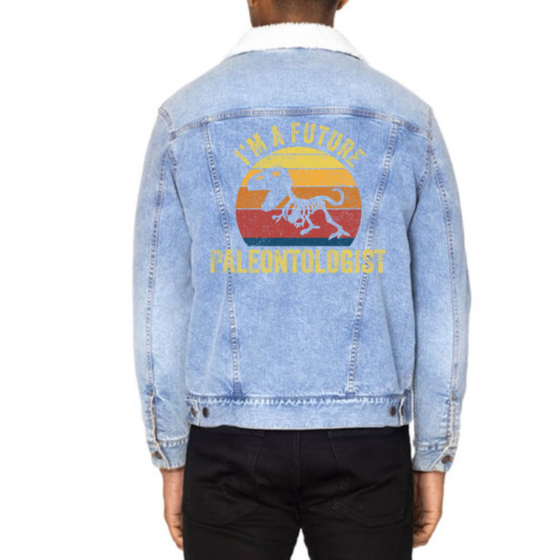 Future Paleontologist Vintage Aesthetic Unisex Sherpa-lined Denim Jacket | Artistshot