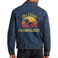 Future Paleontologist Vintage Aesthetic Men Denim Jacket | Artistshot