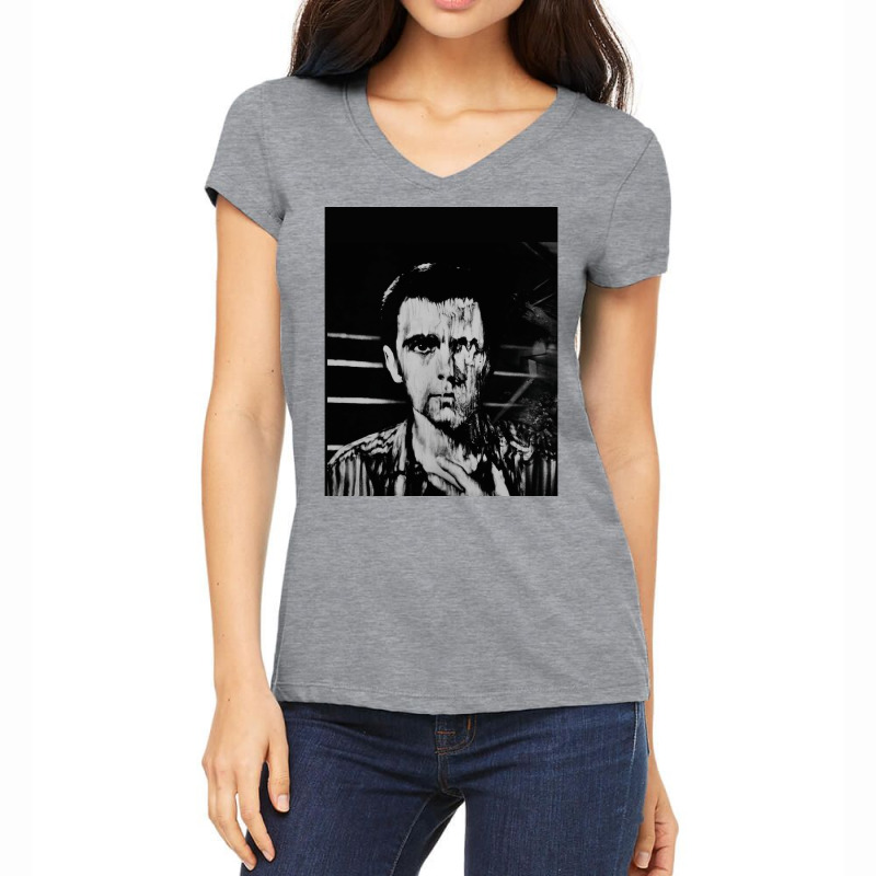 Peter Gabriel (melt) Women's V-Neck T-Shirt by lubikzabilu | Artistshot