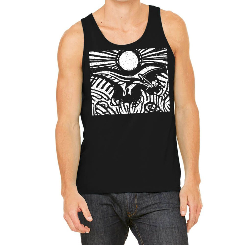 Pterosaurus Flight Dinosaurs Dinosaurs Fossils Sta Tank Top | Artistshot