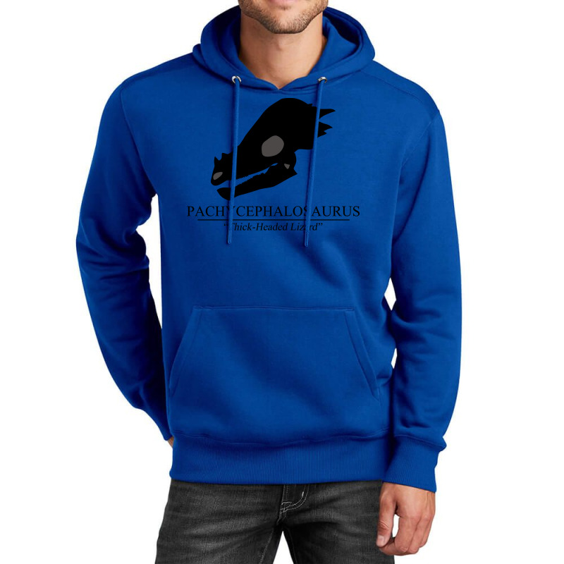 Pachycephalosaurus Skull Blue Unisex Hoodie | Artistshot