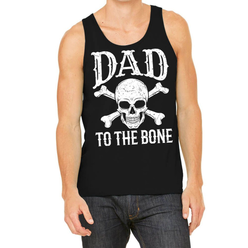 Dad  Dad To The Bone Yellow Tank Top | Artistshot