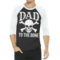 Dad  Dad To The Bone Yellow 3/4 Sleeve Shirt | Artistshot