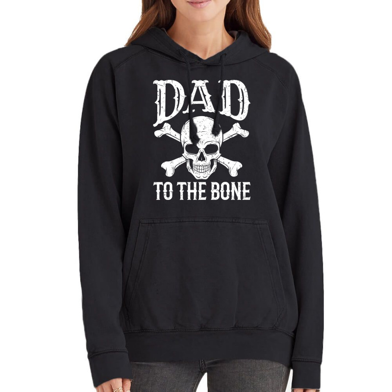 Dad  Dad To The Bone Yellow Vintage Hoodie | Artistshot