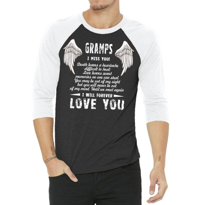 Dad I Miss You And I Will Forever Love You T  Fath 3/4 Sleeve Shirt | Artistshot