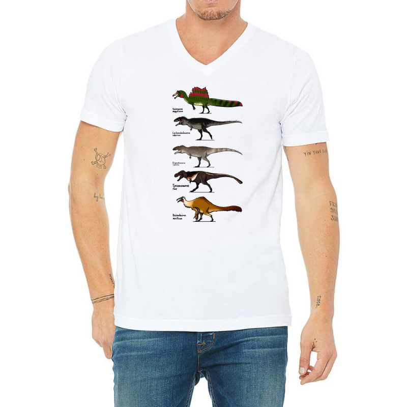 Big Theropods Aesthetic V-neck Tee | Artistshot