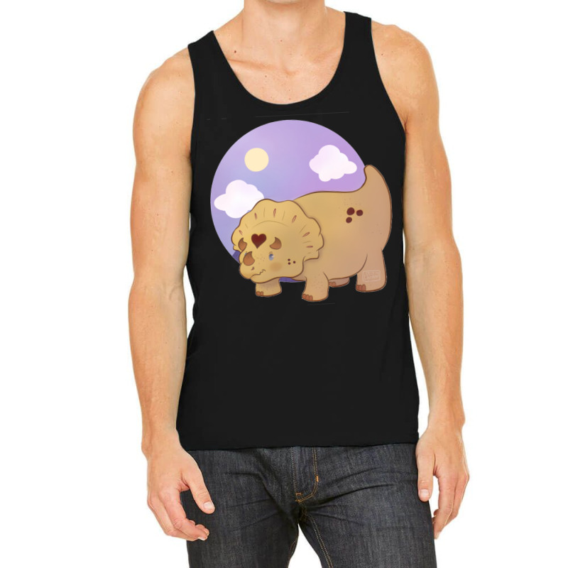 Dinosaur With A Heart Love Tank Top | Artistshot