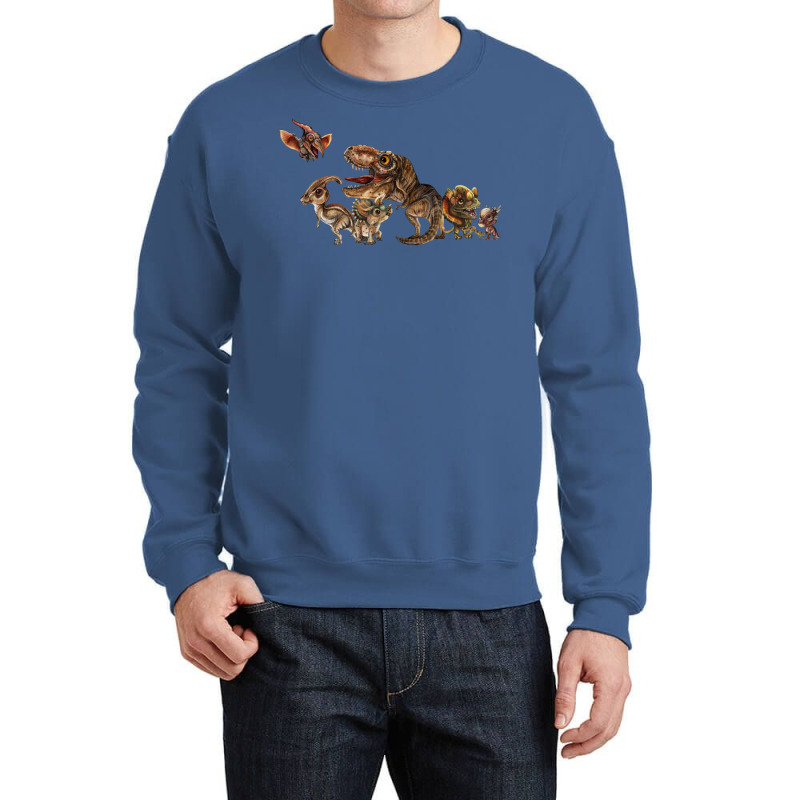 Dinosaur Gang 70s Crewneck Sweatshirt | Artistshot