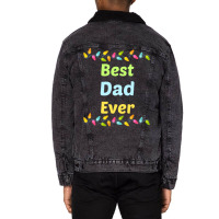 Family Light Dad Funny Unisex Sherpa-lined Denim Jacket | Artistshot