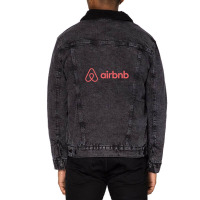 Airbnb Unisex Sherpa-lined Denim Jacket | Artistshot