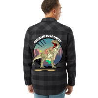 Giganotosaurus Dinosaur Design With Background Coo Flannel Shirt | Artistshot