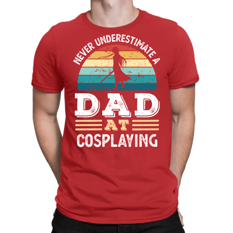 Funny Dad At Cosplaying Fathers Day Gift Men Green T-shirt | Artistshot