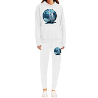 Apatosaurus Dinosaur Design With Background 70s Hoodie & Jogger Set | Artistshot