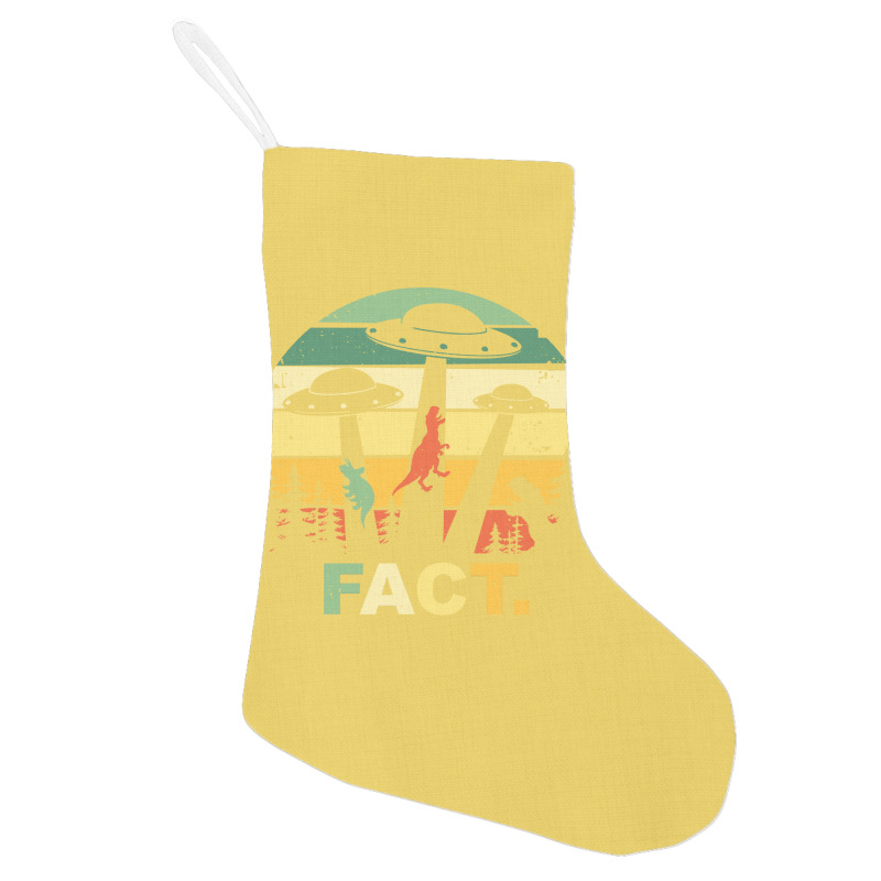 Dinosaur Ufo Abduction Vintage Blue Holiday Stocking | Artistshot