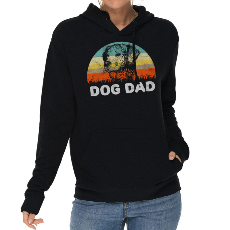 Retro Style Dog Dad Gift For Dog Lover Design Nost Lightweight Hoodie | Artistshot