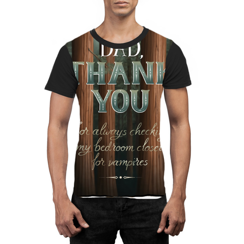 Thanks Dad Yellow Graphic T-shirt | Artistshot