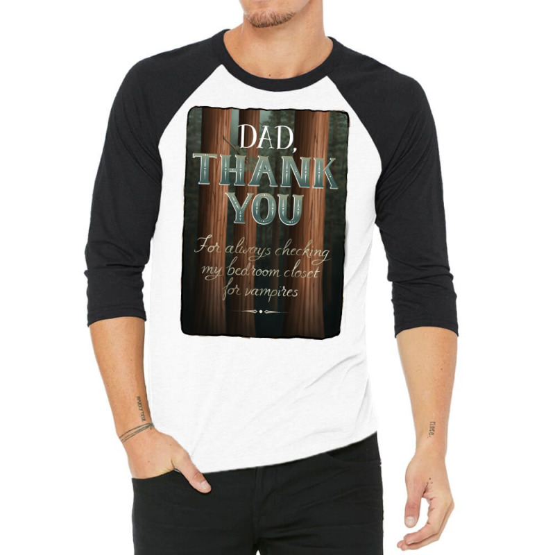 Thanks Dad Yellow 3/4 Sleeve Shirt | Artistshot