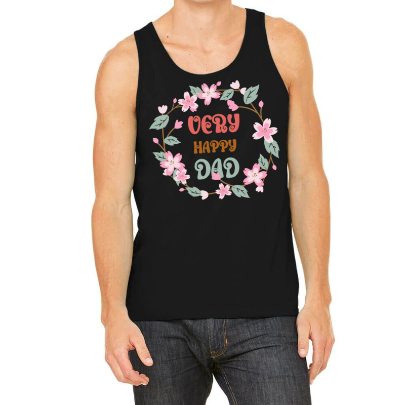 Very Happy Dad Floral Look Hippie Tank Top | Artistshot