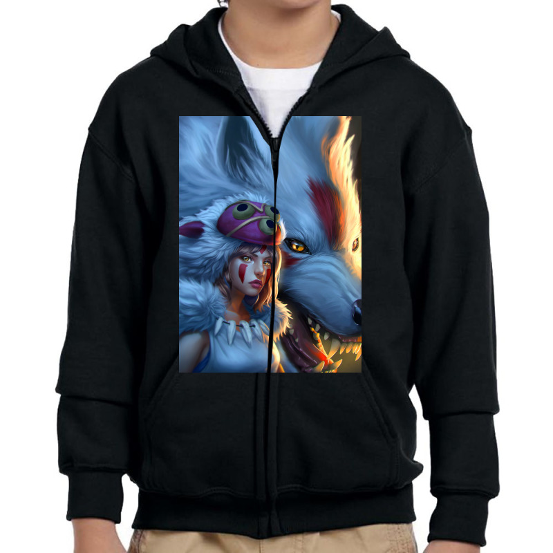 Beauty Plus Beast Youth Zipper Hoodie by Mulyo Bagyo | Artistshot