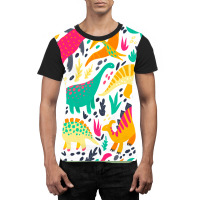 Bright Dinosaurs Hippie Graphic T-shirt | Artistshot