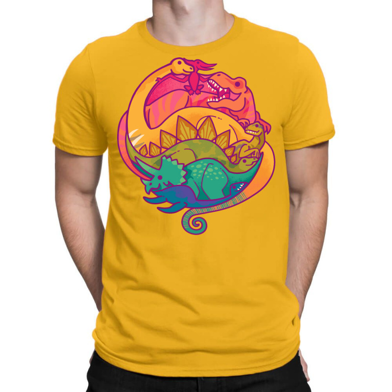 Dino Rainbow Girl T-shirt | Artistshot