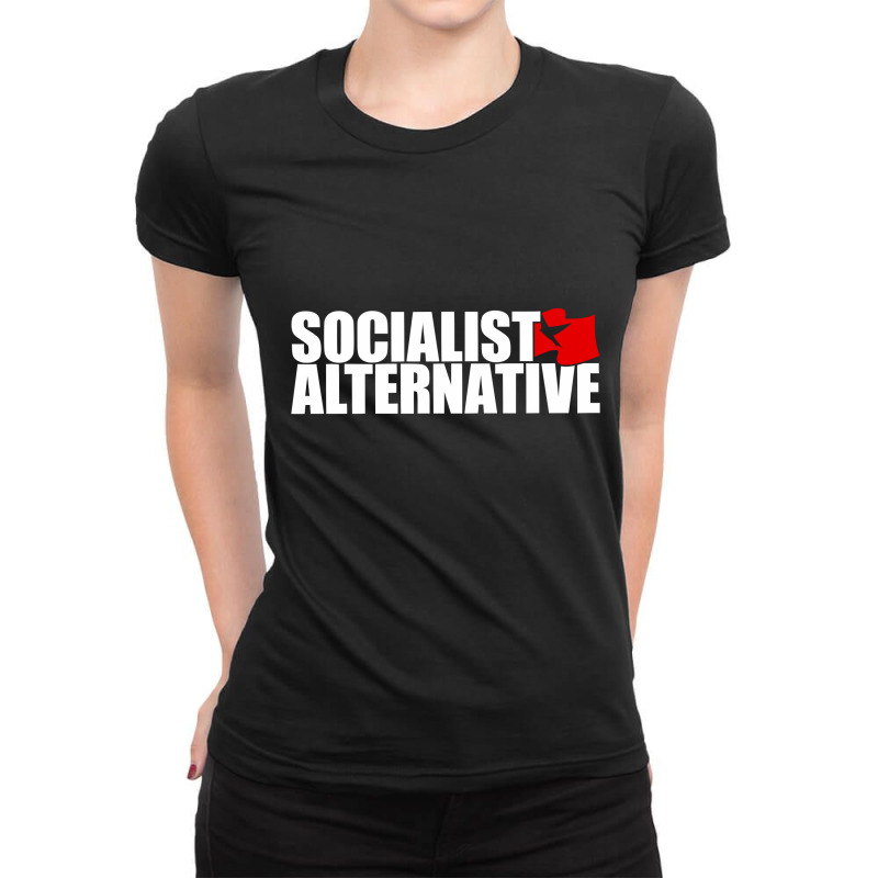 Socialist Alternative - Pittsburgh Ladies Fitted T-Shirt by jalalulex | Artistshot