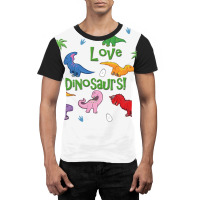 I Love Cute Dinosaurs Hipster Graphic T-shirt | Artistshot