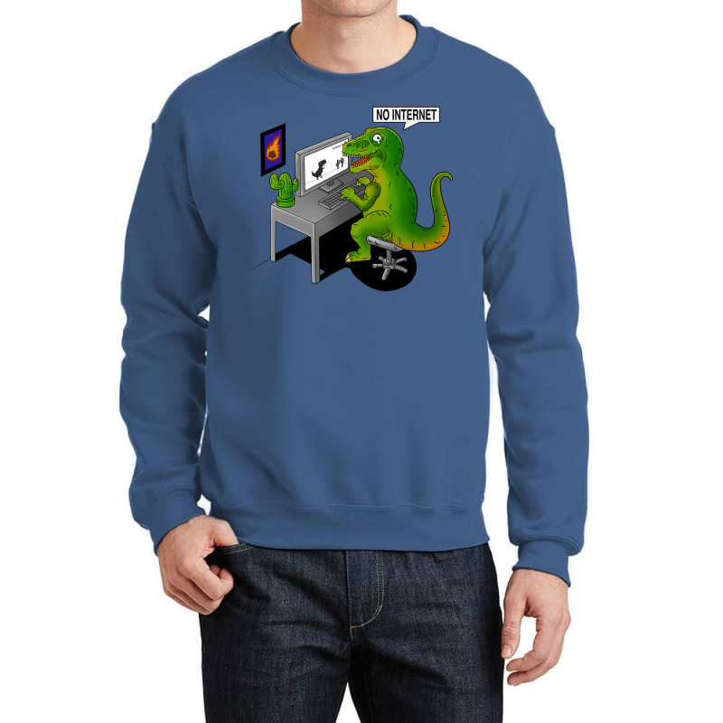 No Internet Cool Crewneck Sweatshirt | Artistshot