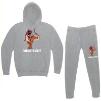 Carnotaurus Dinosaur Design 70s Hoodie & Jogger Set | Artistshot