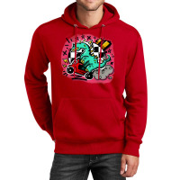 Dino Scoot Blue Unisex Hoodie | Artistshot