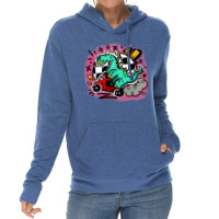 Dino Scoot Blue Lightweight Hoodie | Artistshot