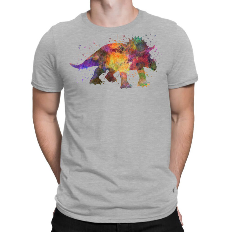 Triceratops In Watercolor Tumblr T-shirt | Artistshot