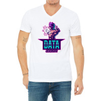 The Power Of A Data Analyst Music V-neck Tee | Artistshot