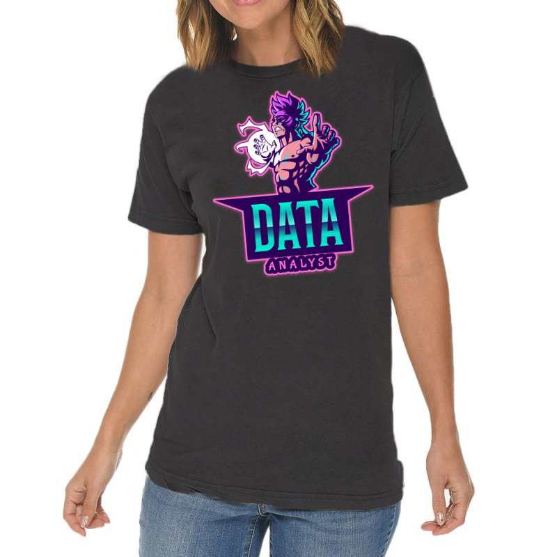 The Power Of A Data Analyst Music Vintage T-Shirt by irildarnen | Artistshot