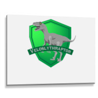 Mesozogwarts Veloslythraptor Green Metal Print Horizontal | Artistshot