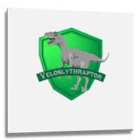 Mesozogwarts Veloslythraptor Green Metal Print Square | Artistshot