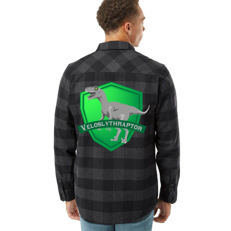 Mesozogwarts Veloslythraptor Green Flannel Shirt | Artistshot