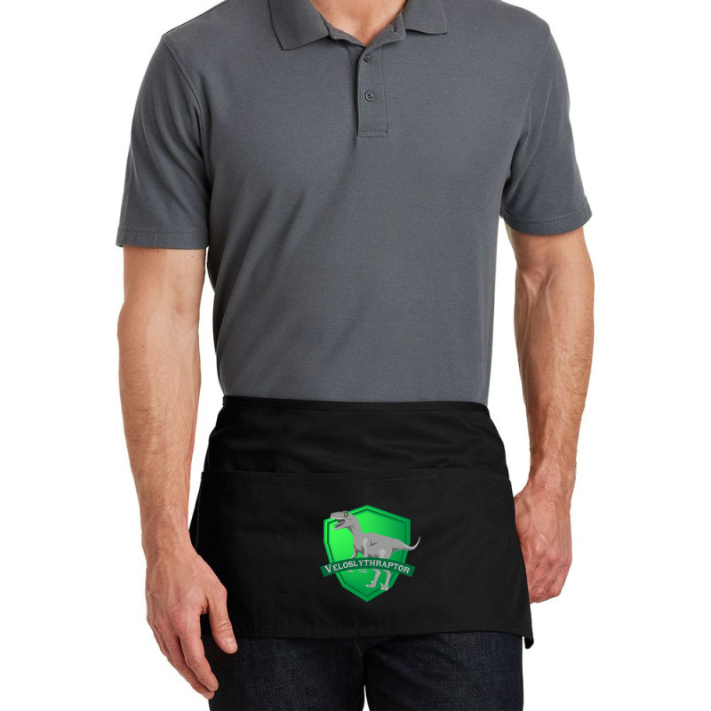 Mesozogwarts Veloslythraptor Green Waist Apron | Artistshot