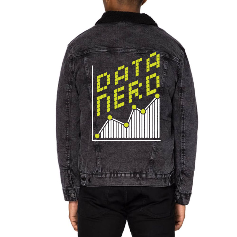 Data Analytics Data Nerd Engineering For A Data Sc Unisex Sherpa-lined Denim Jacket | Artistshot