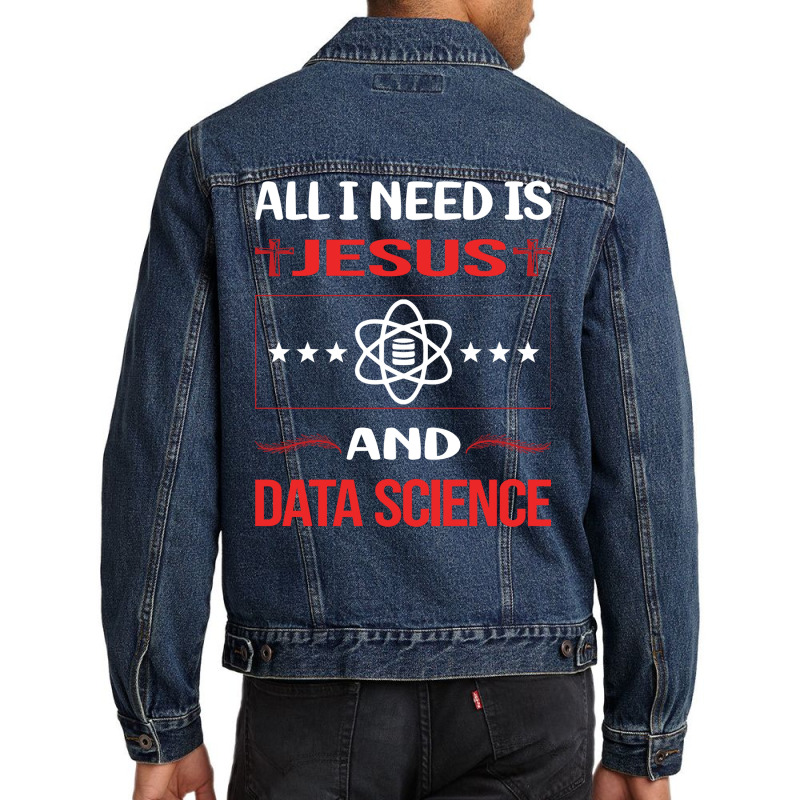 Funny Jesus Data Science Boy Men Denim Jacket by eematicse4 | Artistshot