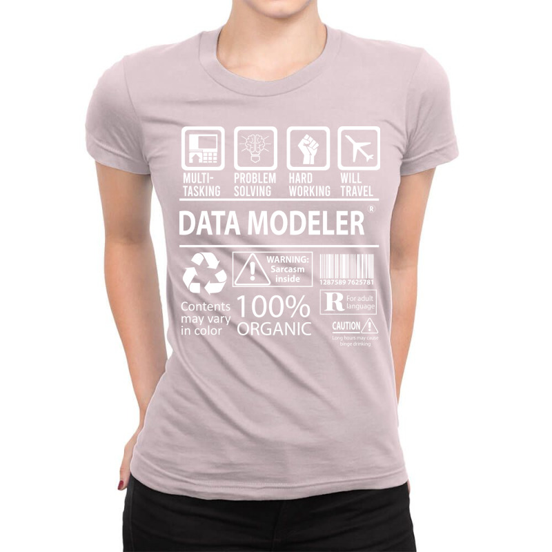 Data Modeler T  Multitasking Certified Job Gift It Ladies Fitted T-Shirt by fandaeslahl | Artistshot