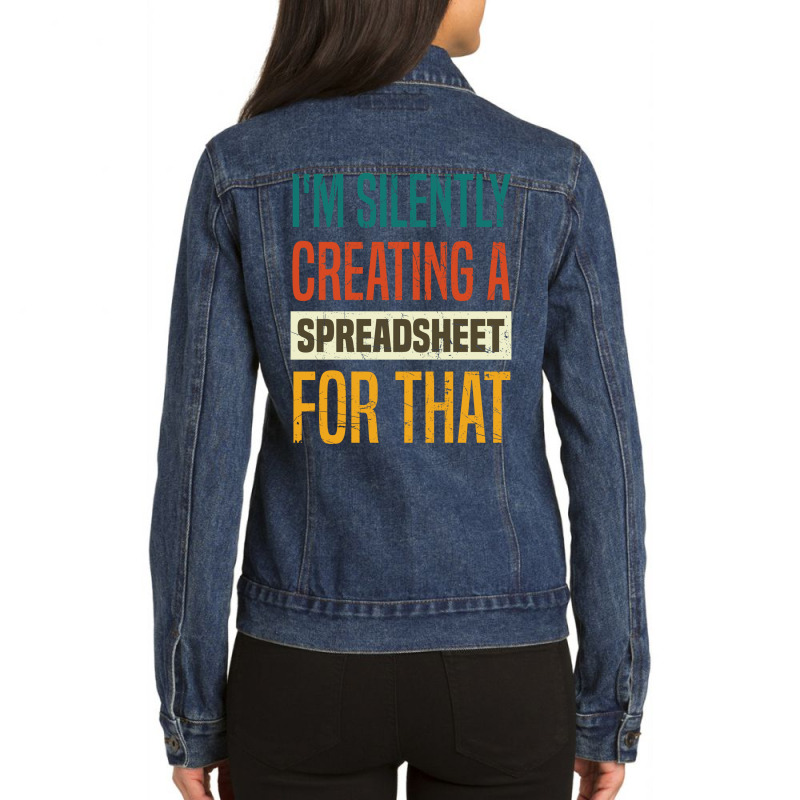 Funny Data Analytics Data Engineering For A Data S Ladies Denim Jacket by uosisabboudh | Artistshot